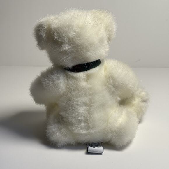 Things Remembered Make-A-Wish White Teddy Bear Plaid Bow Ralph Lauren Style Xmas - Picture 5 of 6